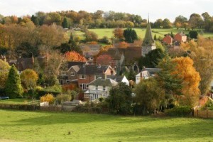 village-and-church